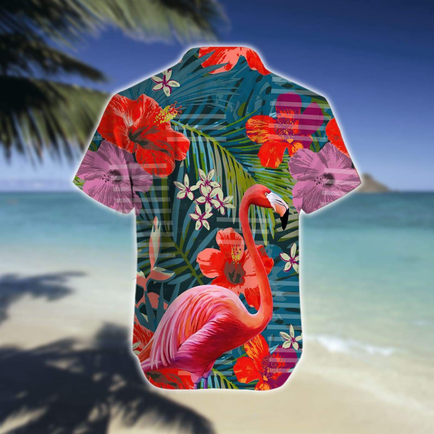 Flamingo Hawaii Shirt Unique Beach Hawaiian