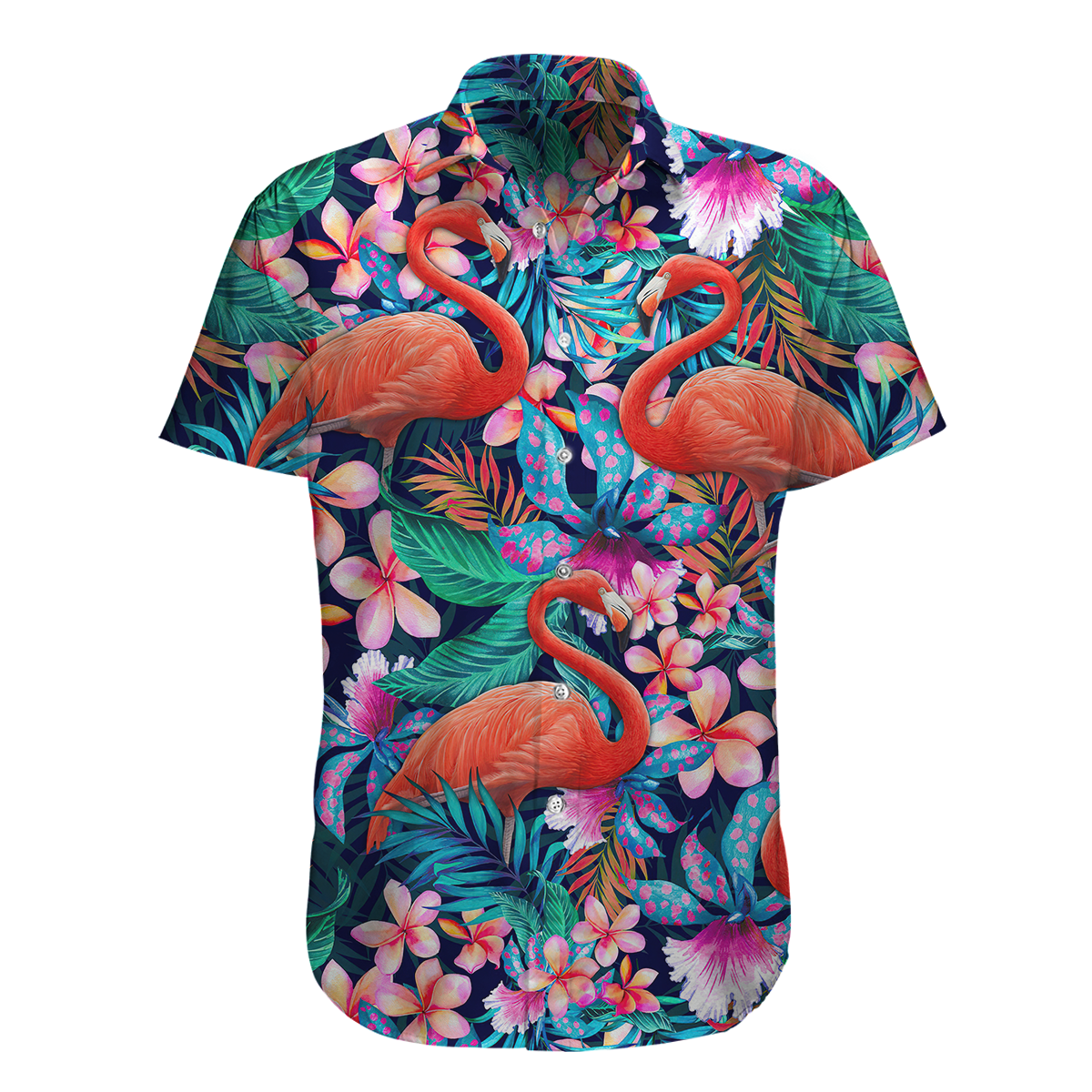 Flamingo Hawaii Shirt Unique Beach Hawaiian