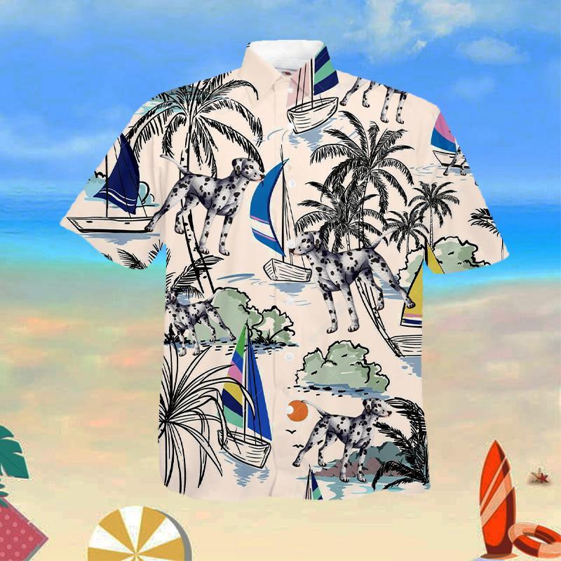 Dalmatian Summer Beach Hawaiian Shirt
