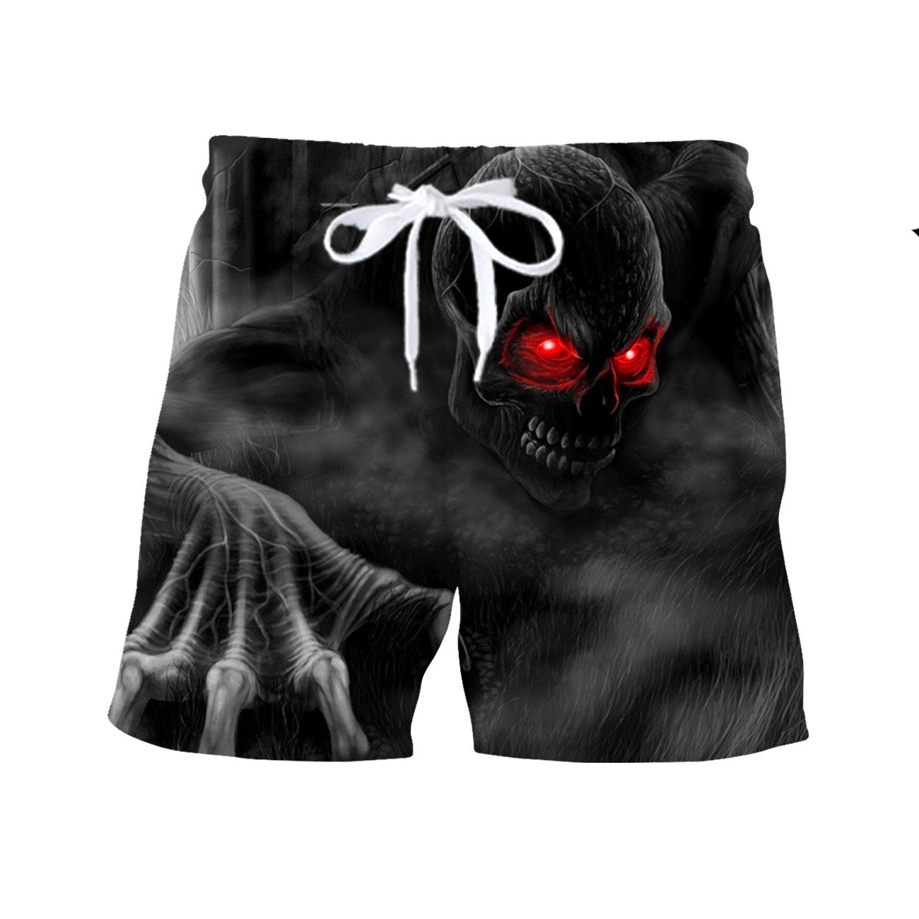 Dark Creepy Skull Hawaiian Shirt
