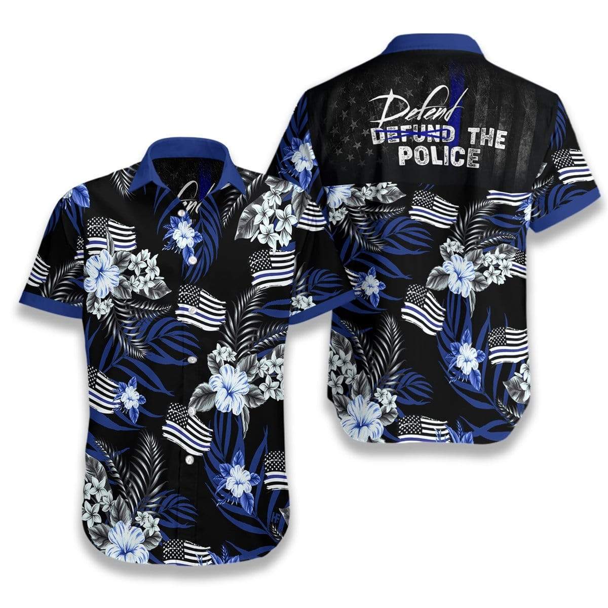 Hawaiian Aloha Shirts Defend The Police