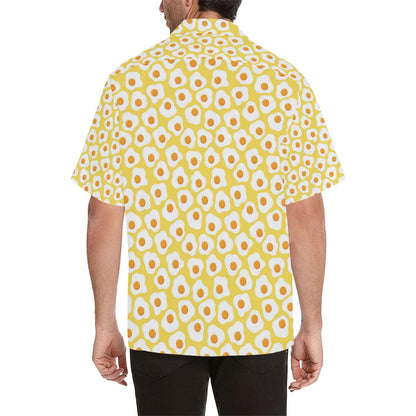 Fried Eggs Pattern Print Design 05 Mens All Over Hawaiian Shirt