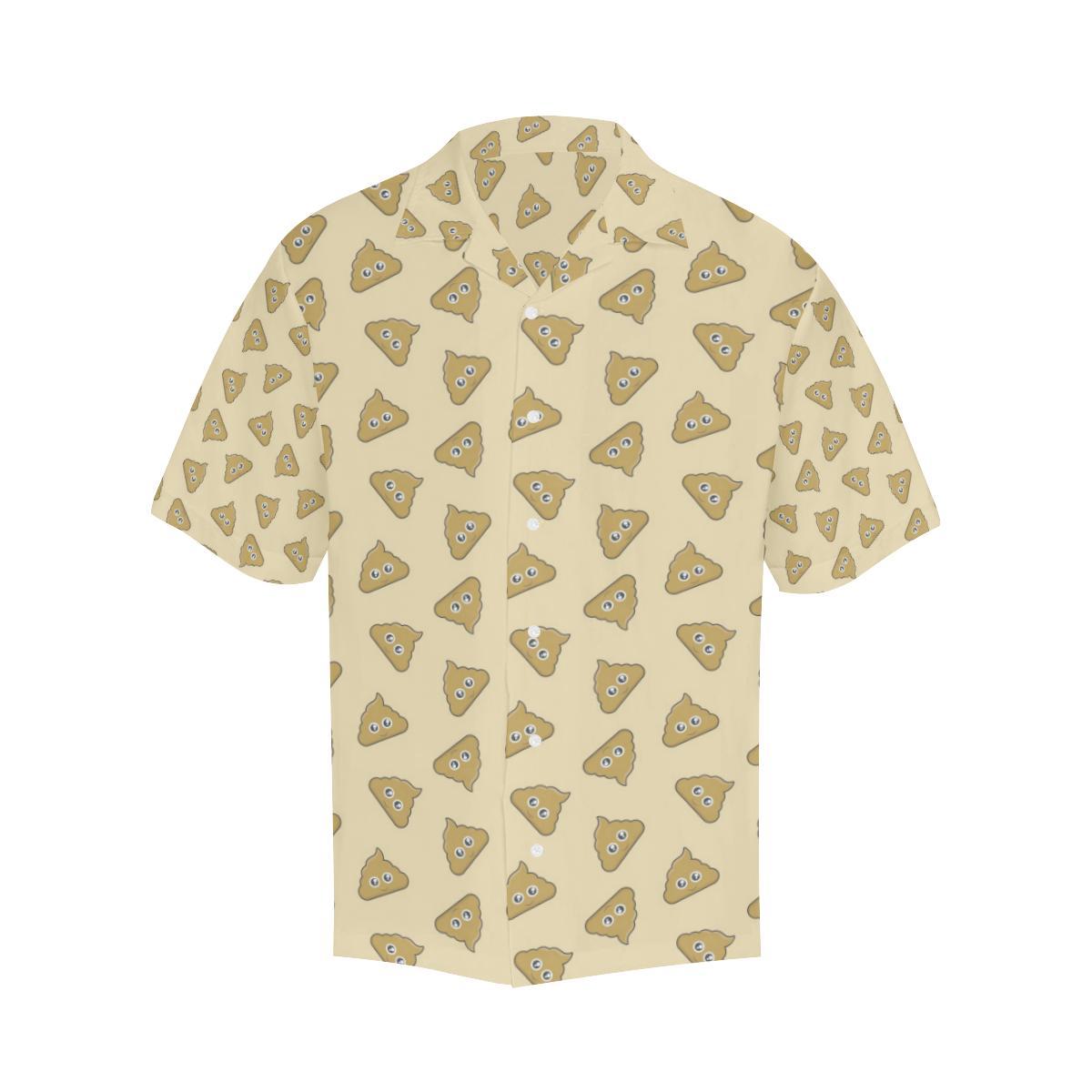 Poop Emoji Pattern Print Design A Hawaiian Shirt