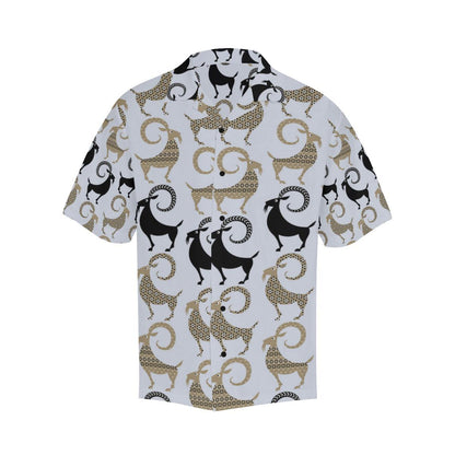 Goat Pattern Print Design Hawaiian Shirt