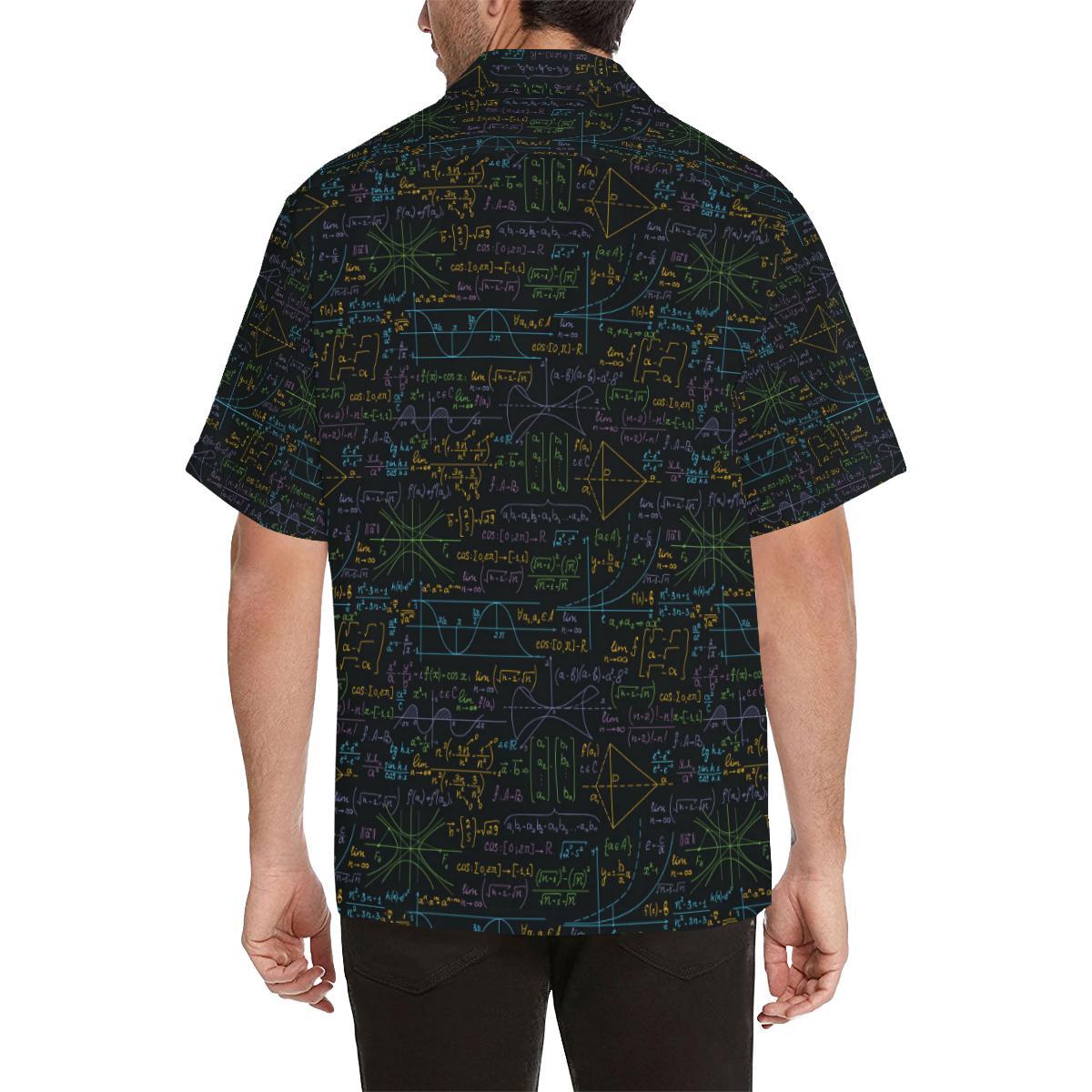 Math Pattern Print Design 01 Mens All Over Hawaiian Shirt