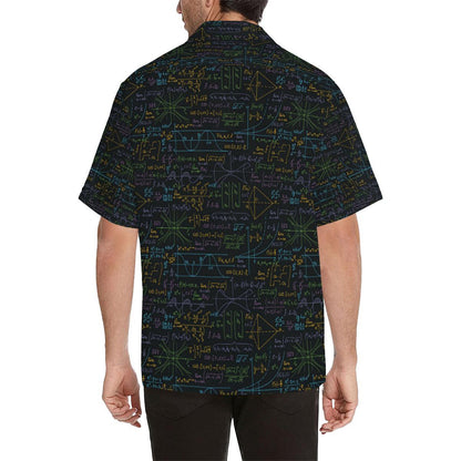 Math Pattern Print Design 01 Mens All Over Hawaiian Shirt