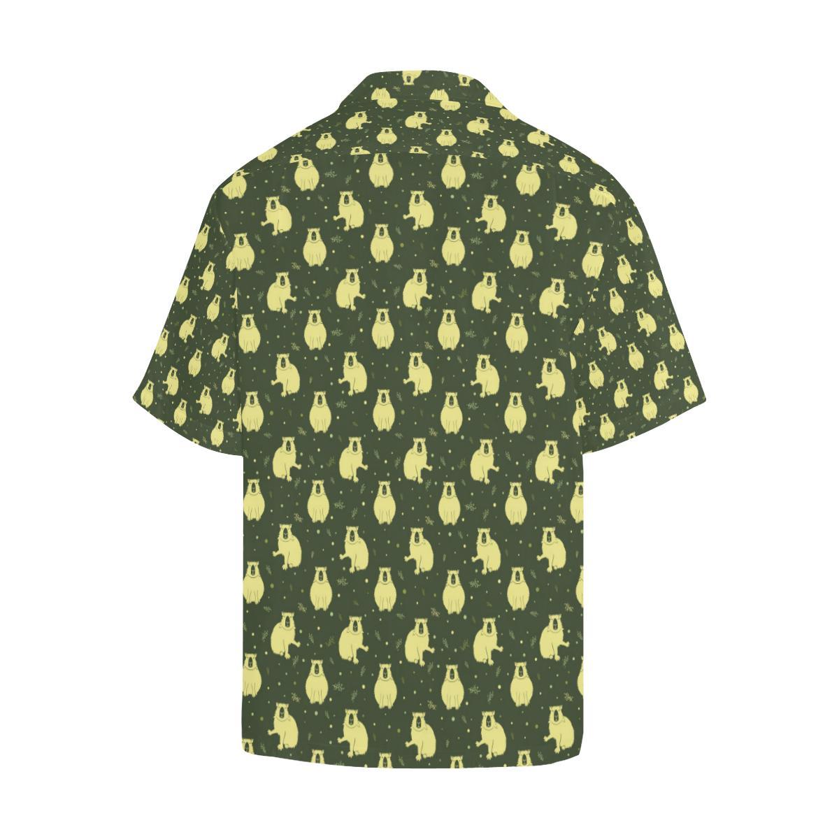 Capybara Pattern Print Design Hawaiian Shirt