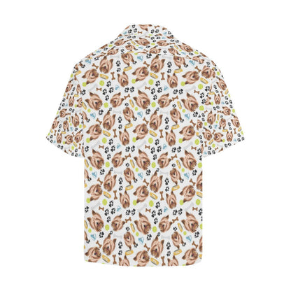 Yorkshire Terrier Pattern Print Design 05 Mens All Over Hawaiian Shirt