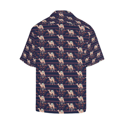Camel Pattern Mens All Over Print Hawaiian Shirt