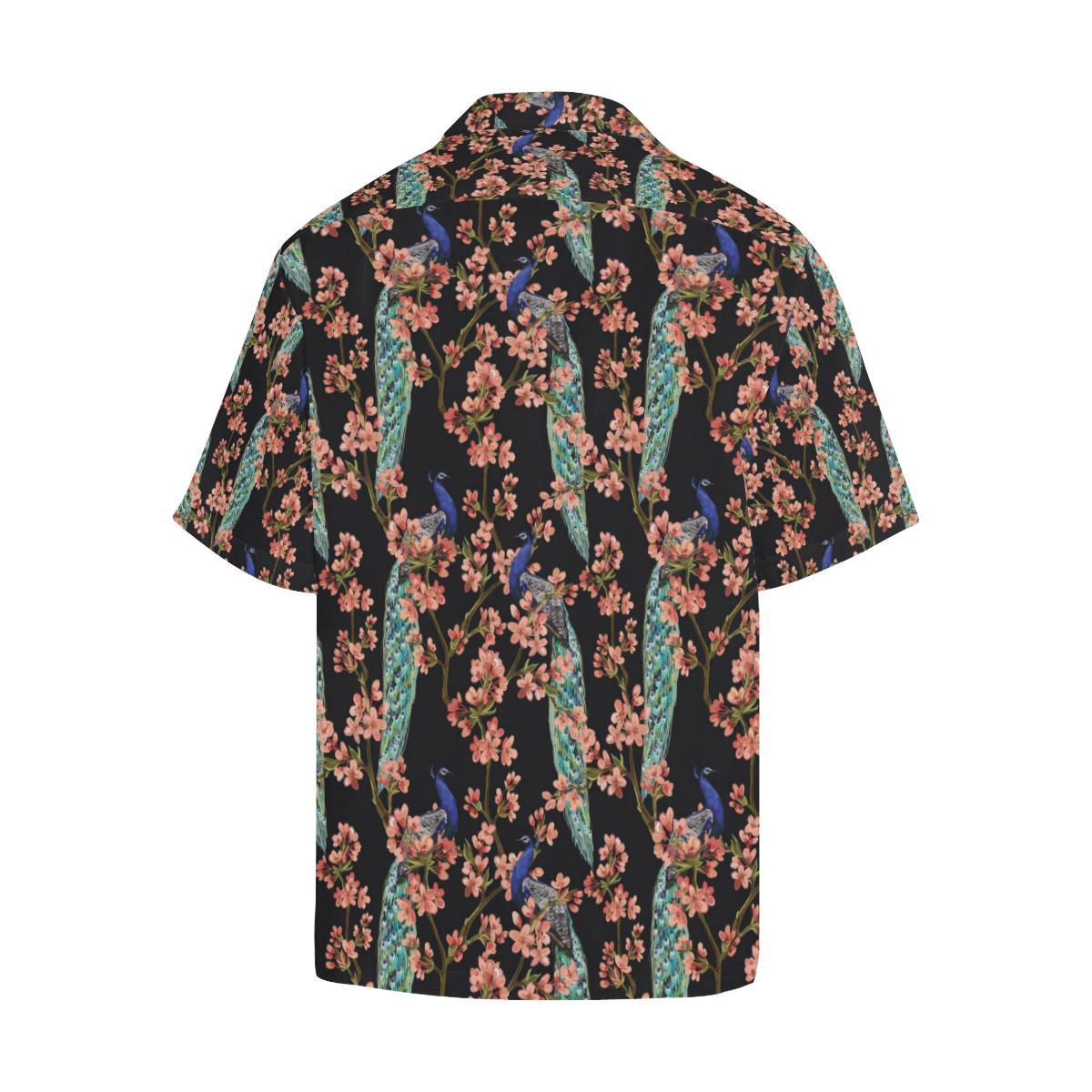 Peacock Pattern Print Design A Hawaiian Shirt