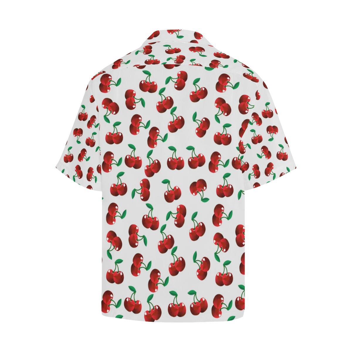 Cherry Pattern Mens All Over Print Hawaiian Shirt