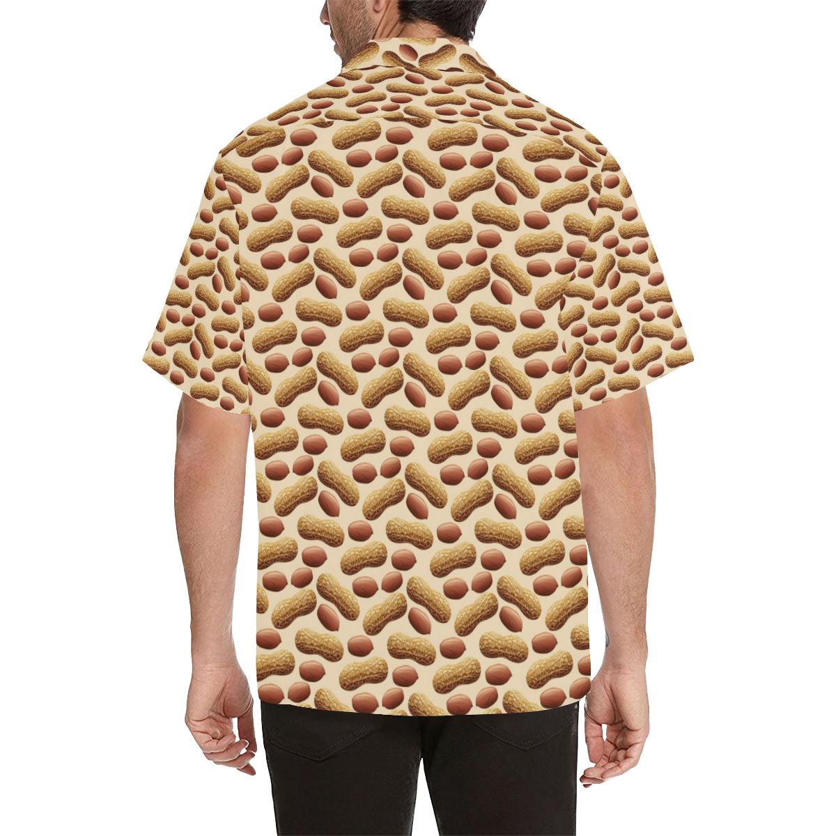 Peanut Pattern Mens All Over Print Hawaiian Shirt