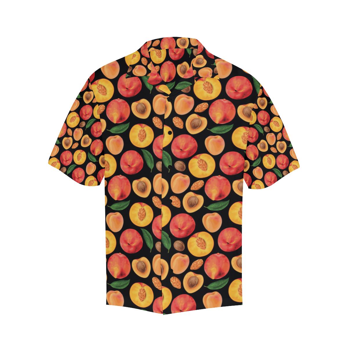 Peach Pattern Print Design A Hawaiian Shirt