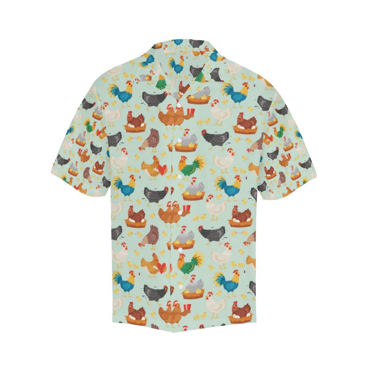 Chicken Pattern Print Design Hawaiian Shirt