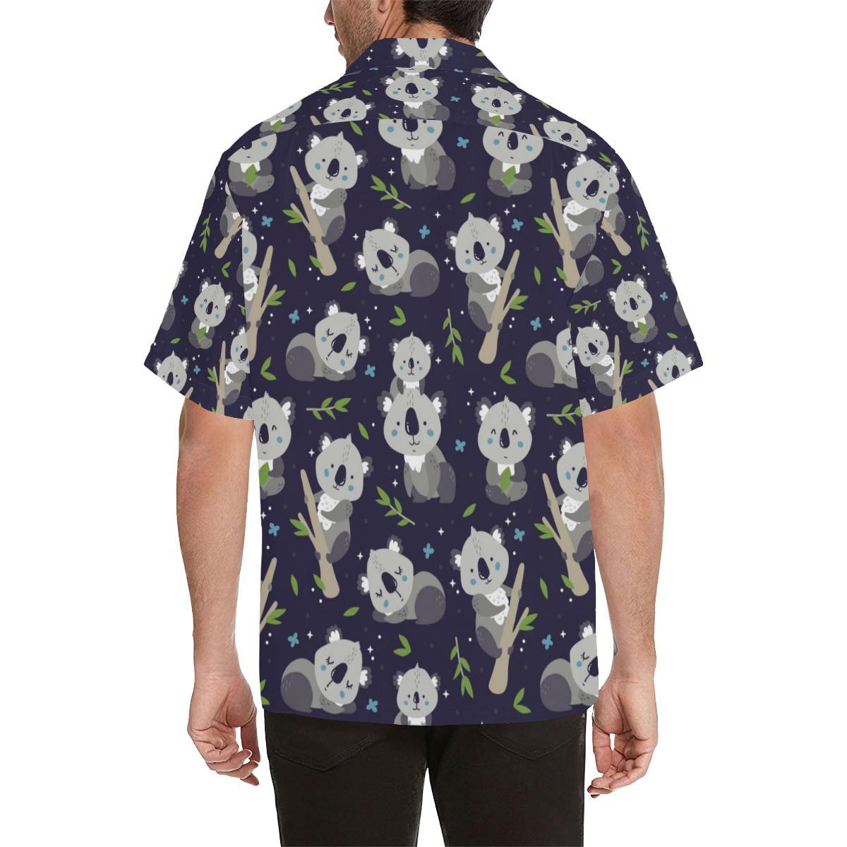 Koala Pattern Print Design Hawaiian Shirt