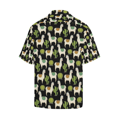 Alpaca Cactus Pattern Print Design Hawaiian Shirt