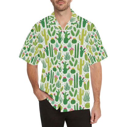 Cactus Pattern Copy Mens All Over Print Hawaiian Shirt