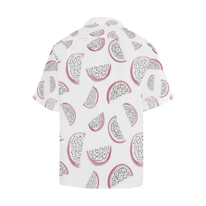 Dragon Fruit Pattern Mens All Over Print Hawaiian Shirt