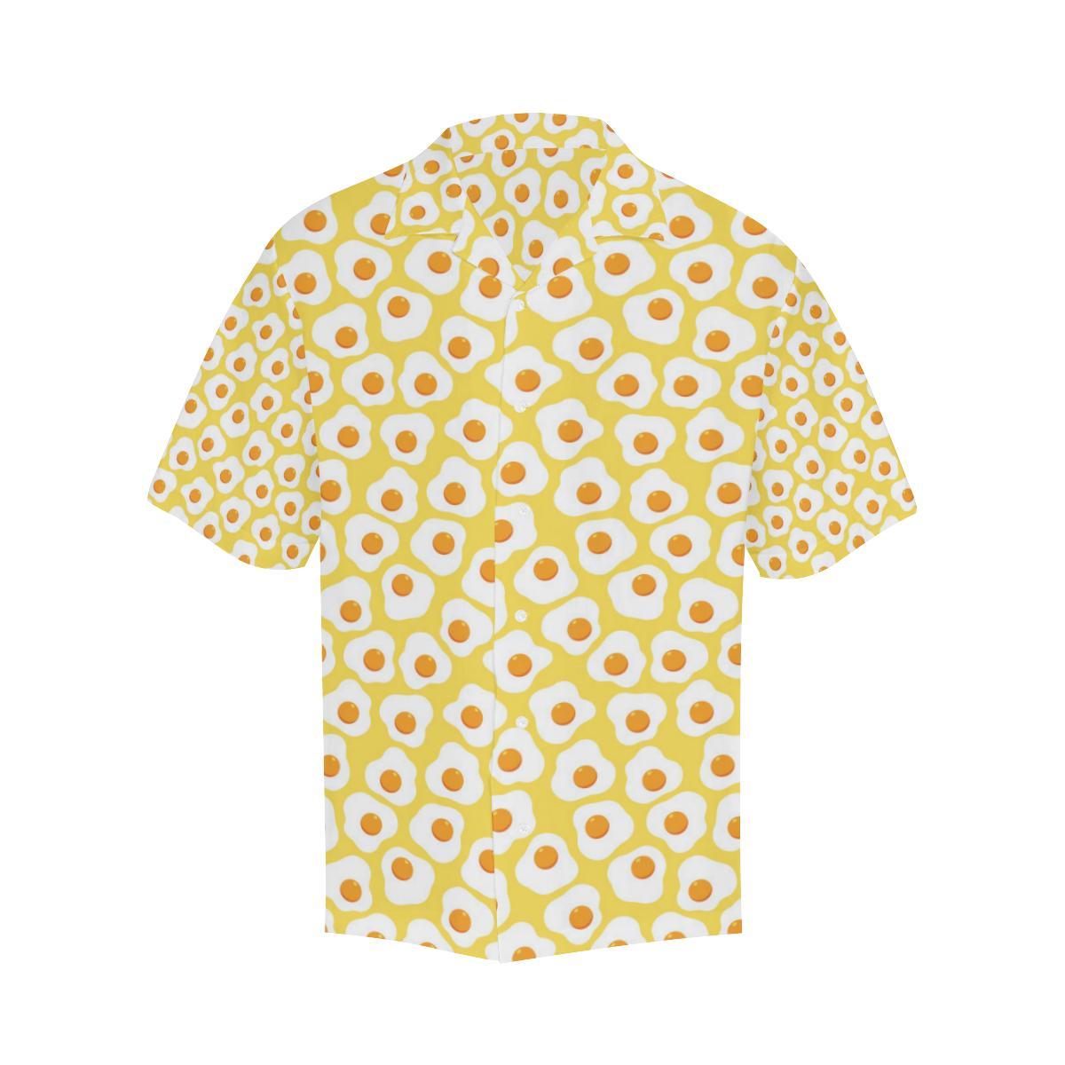 Fried Eggs Pattern Print Design 05 Mens All Over Hawaiian Shirt