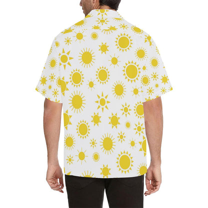 Sun Pattern Mens All Over Print Hawaiian Shirt