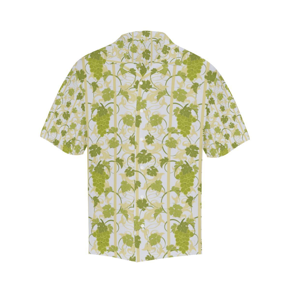 Grape Pattern Background Mens All Over Print Hawaiian Shirt