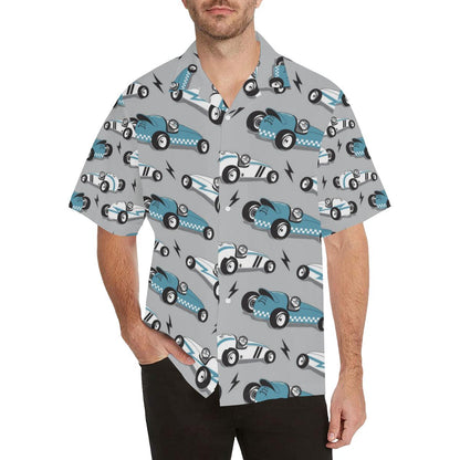 Racing Vintage Pattern Print Design A Hawaiian Shirt