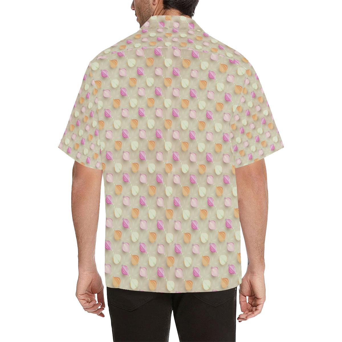 Onion Pattern Theme Mens All Over Print Hawaiian Shirt