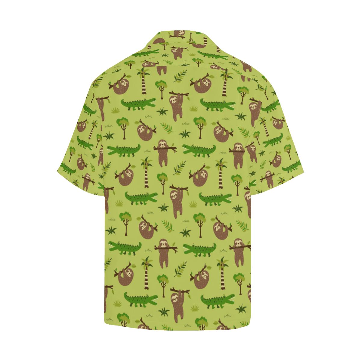 Alligator Pattern Print Design Hawaiian Shirt