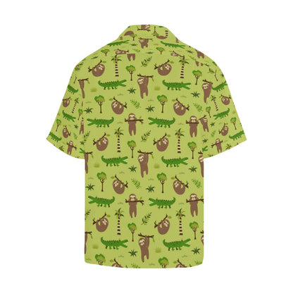 Alligator Pattern Print Design Hawaiian Shirt