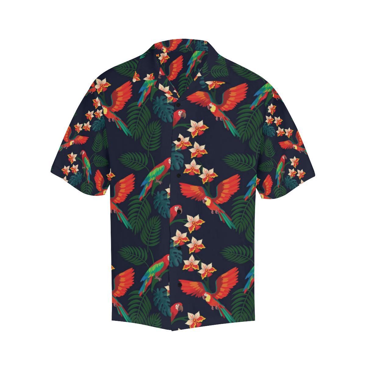Macaw Pattern Print Design Hawaiian Shirt