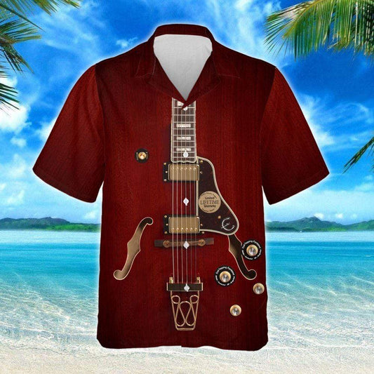 Amazing Electric Guitar Guitarist Hawaiian Aloha Shirts #DH