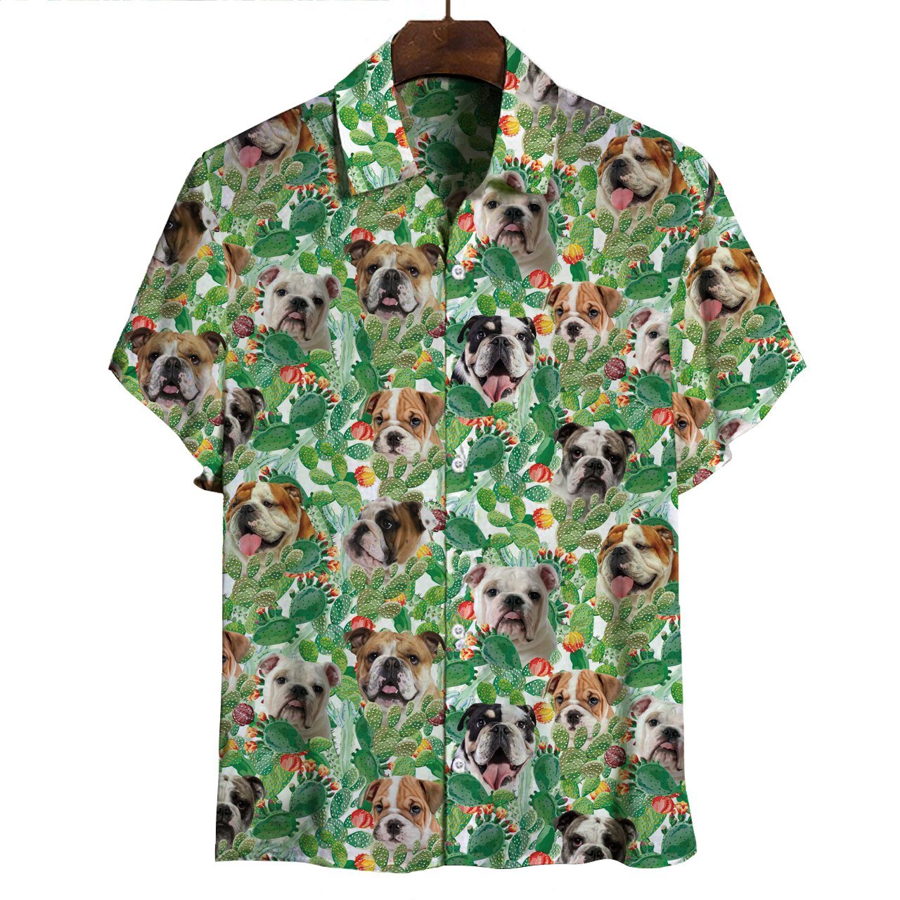 English Bulldog - Hawaiian Shirt