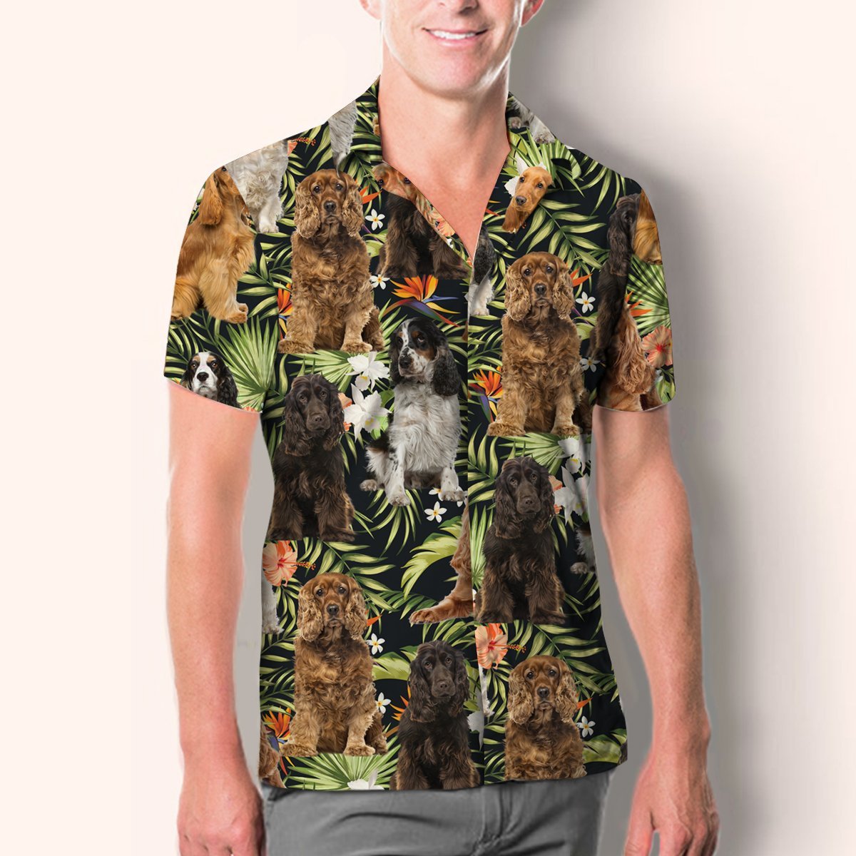 English Cocker Spaniel - Hawaiian Shirt