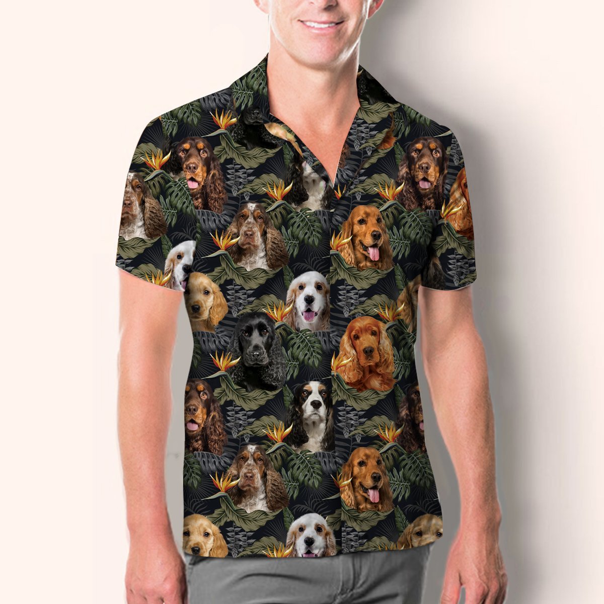 English Cocker Spaniel - Hawaiian Shirt