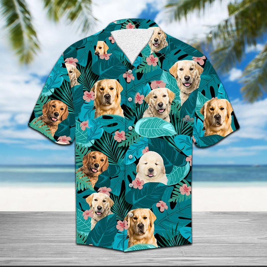 Tropical Golden Retriever Hawaii Shirt Ht314 Hawaiian