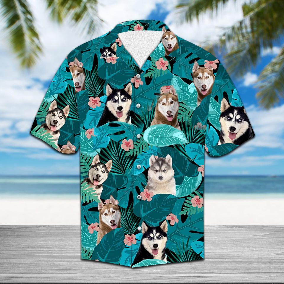 Tropical Husky Hawaii Shirt Ht321 Hawaiian