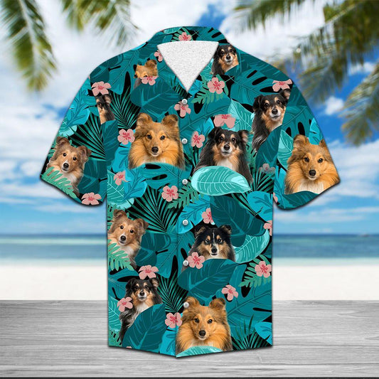 Erugear Tropical Shetland Sheepdog Hawaii Shirt HT341