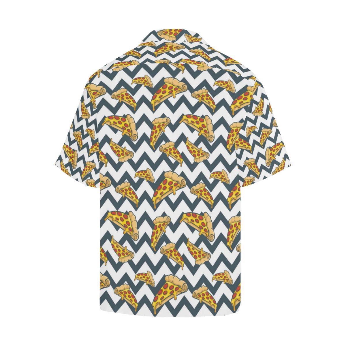 Pizza Design Pattern Mens All Over Print Hawaiian Shirt