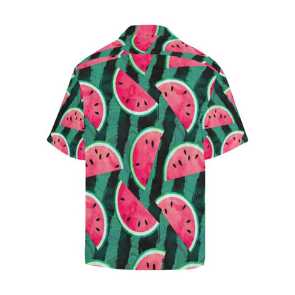 Watermelon Pattern Mens All Over Print Hawaiian Shirt