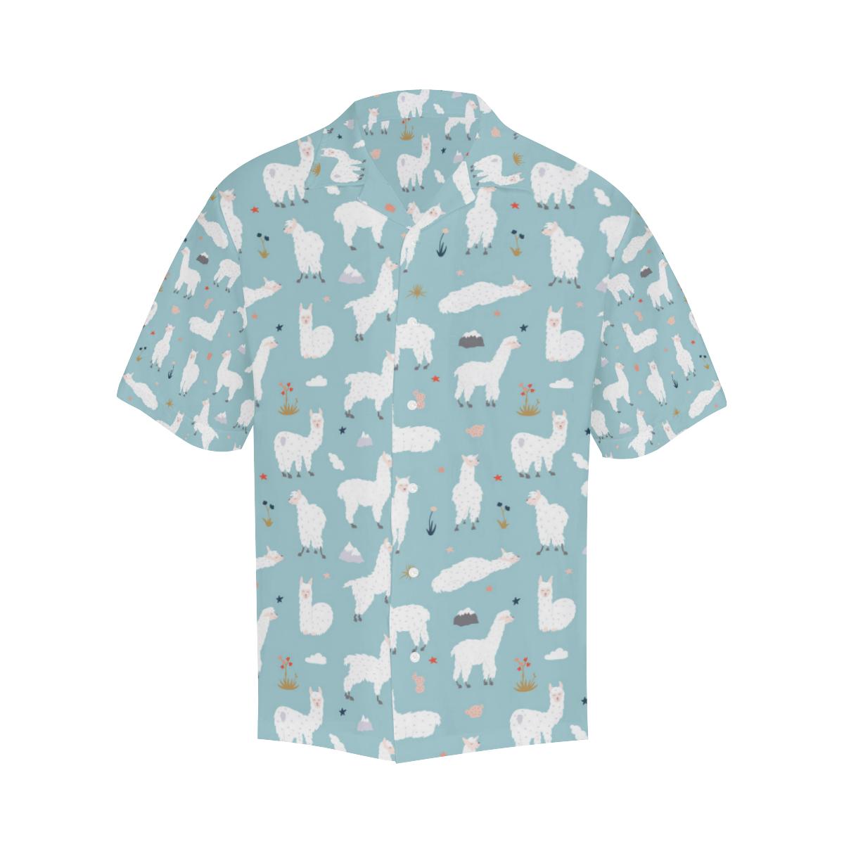 Alpaca Pattern Print Design Hawaiian Shirt