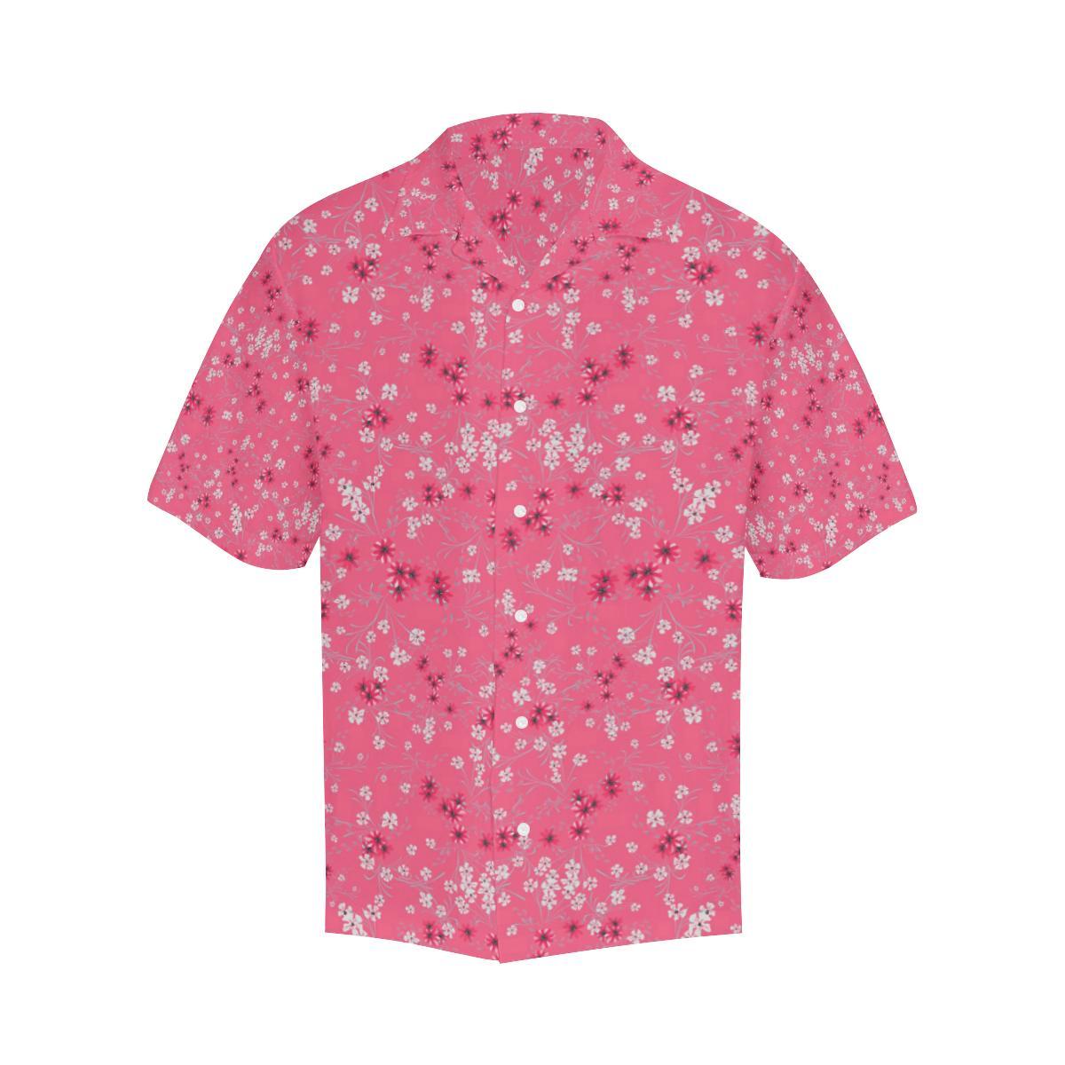 Sakura Pattern Background Mens All Over Print Hawaiian Shirt
