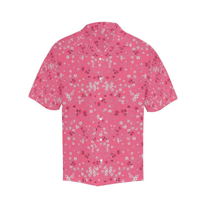Sakura Pattern Background Mens All Over Print Hawaiian Shirt