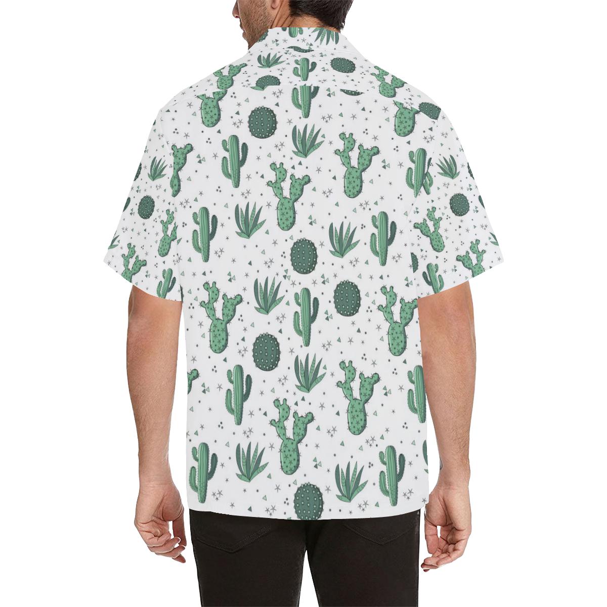 Cactus Pattern Mens All Over Print Hawaiian Shirt