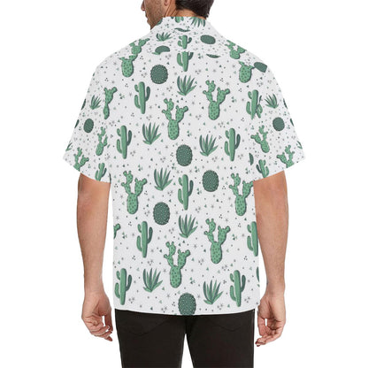 Cactus Pattern Mens All Over Print Hawaiian Shirt