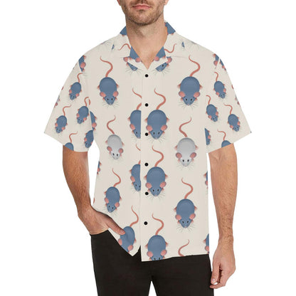 Rat Pattern Print Design Hawaiian Shirt