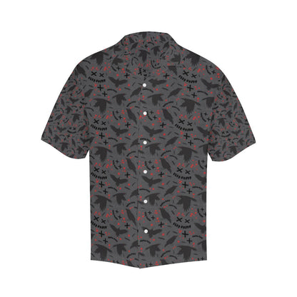 Crow Pattern Print Design Hawaiian Shirt