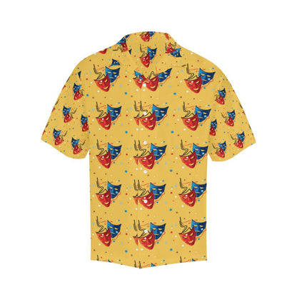 Acting Mask Pattern Print Design Hawaiian Shirt