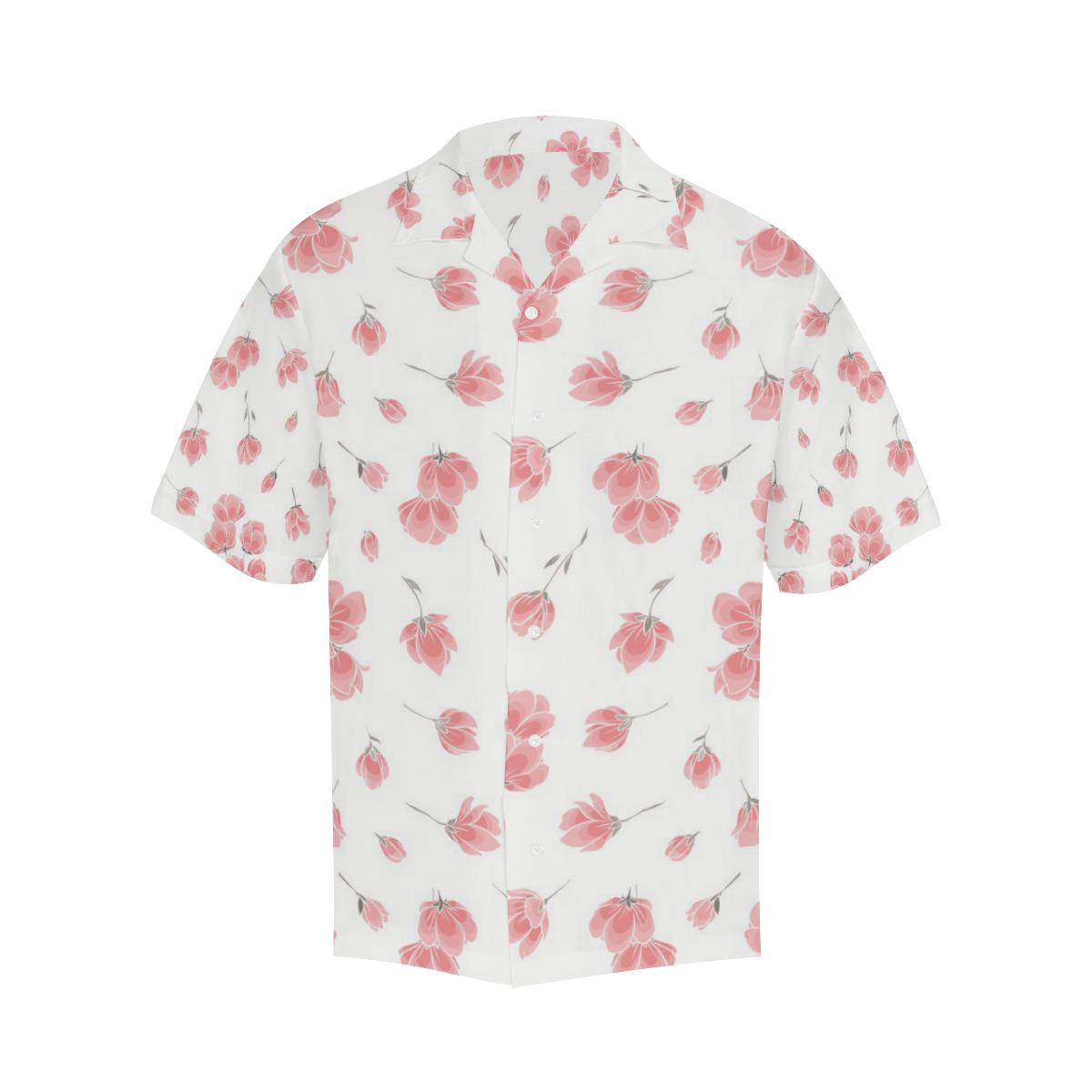 Sakura Pattern Mens All Over Print Hawaiian Shirt