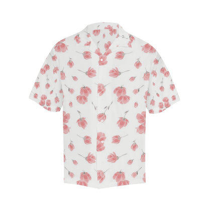 Sakura Pattern Mens All Over Print Hawaiian Shirt