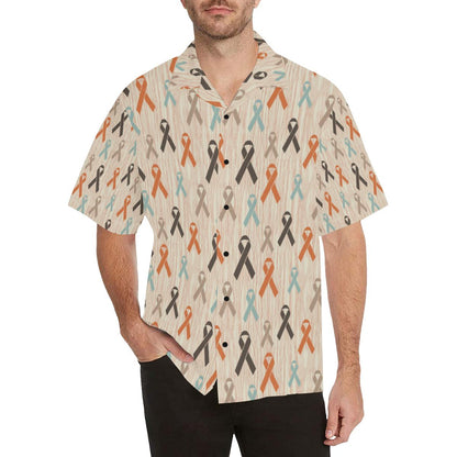 Cancer Awareness Pattern Print Design Hawaiian Shirt